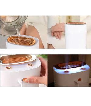 Diffusore Per Ambiente Aromaterapia Di Oli Essenzili Profumatore Nano Spray Led         