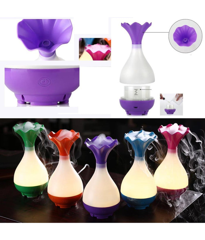 Diffusore Per Ambiente Usb Vapore Profumo Casa A Led Olio Profumato Aromaterapia         