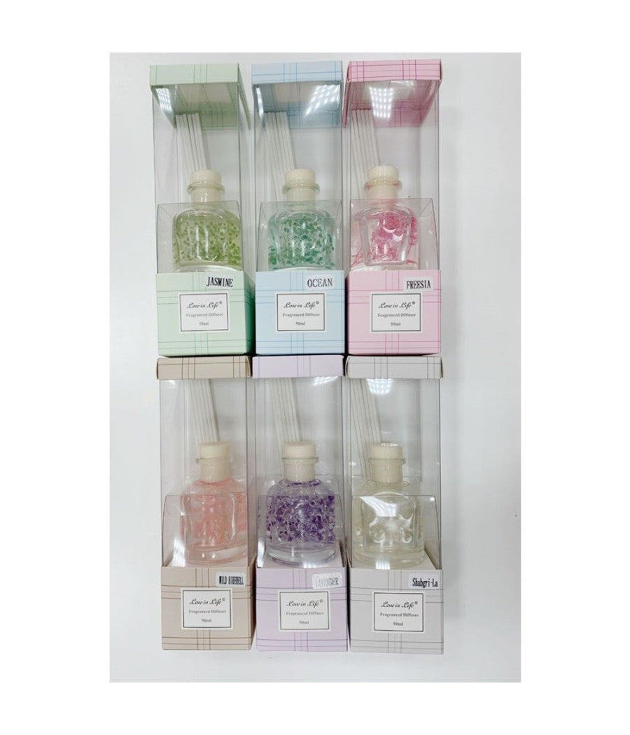 Diffusore Profumatore D'ambienti Boccetta Bastoncino 50 Ml Varie Fragranze 59684         