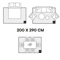 Tappeto interno a scacchi giallo e bianco