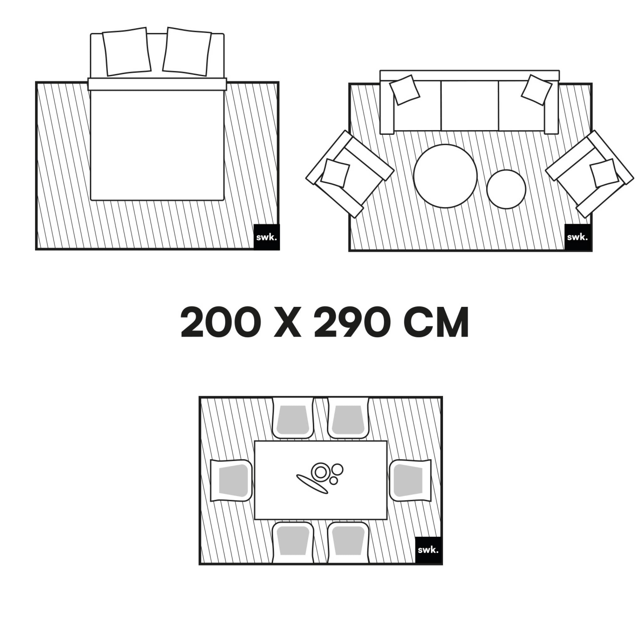 Tappeto per interni/esterni, motivo ad arco beige, poliestere