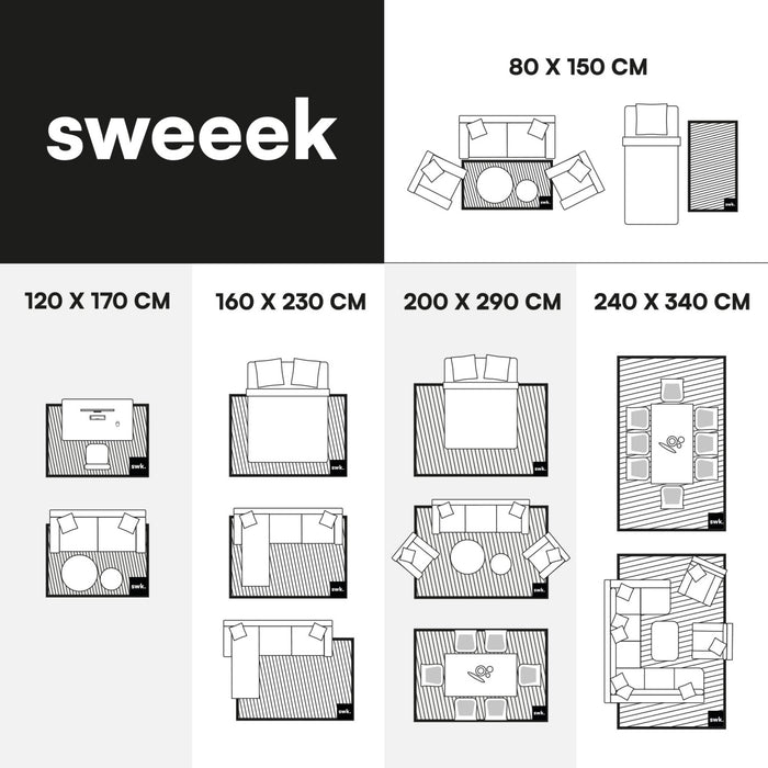Tappeto per bambini con arcobaleno, tappeto per interni color crema e