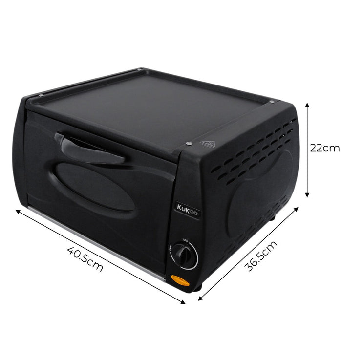 Mini Forno Tandoori Elettrico Fornetto per Pizza Piadine Panini con Piastra Superiore Anti Aderente per Ricette orientali Capacità 13L 2100W