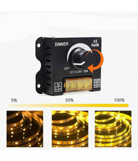 Dimmer Per Luci Led Monocolore Interruttore Controller Manopola 12-24v Dm-12-24v         