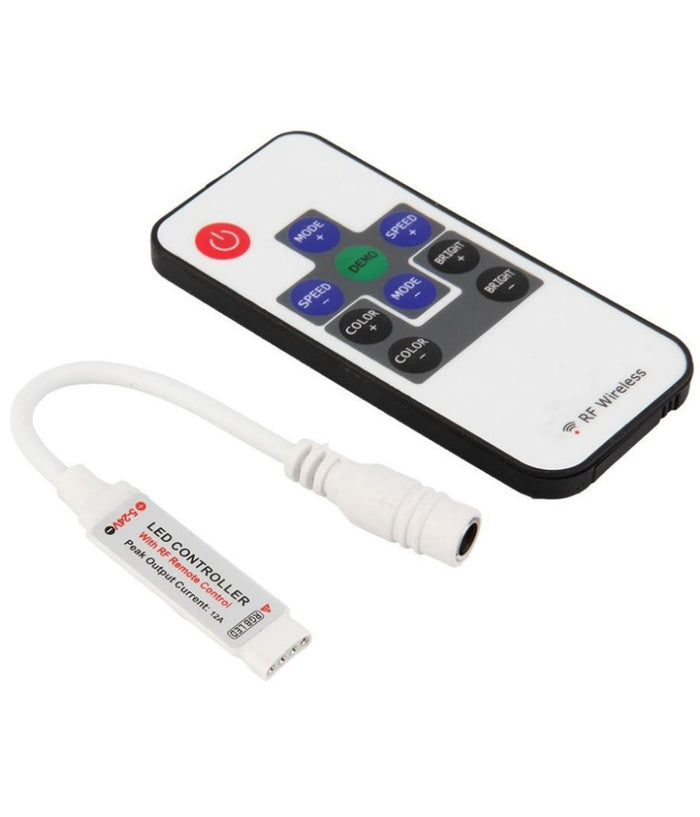 Dimmer Per Striscia Led Rgb  Telecomando Rf Wireless Controller Strip Light 12v         