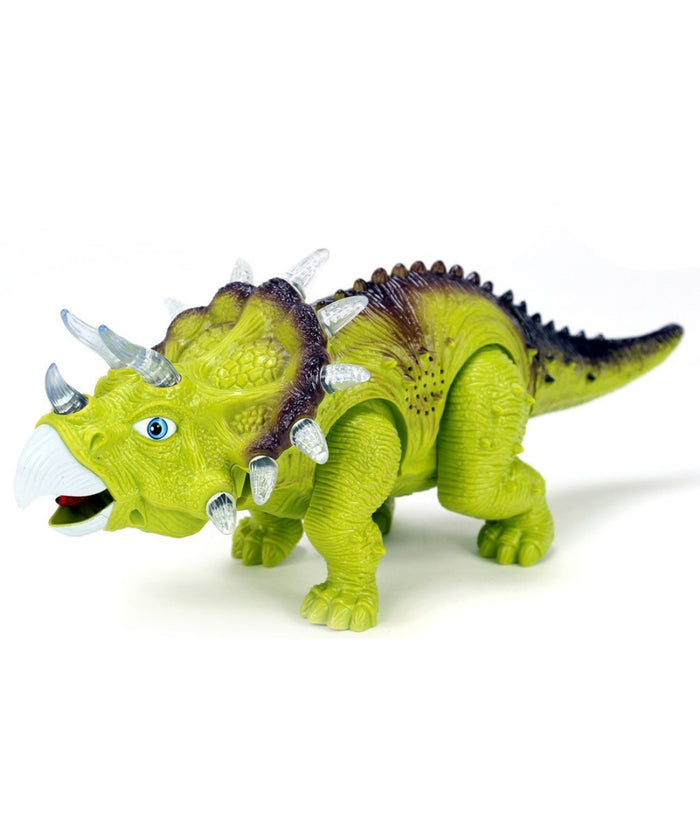 Dinosauro Triceratopo Camminante Con Luci Suoni E Movimenti Giocattolo Bambini         
