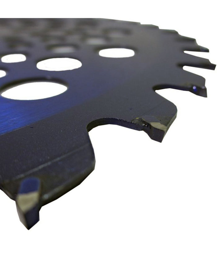 Disco Decespugliatore Lama Acciaio Per Legno 255mm X 36t Con Fori Raffreddamento         