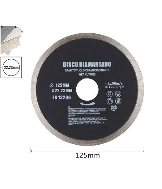 Disco Diamantato Corona Continua 125 - 180 Mm Piastrelle Ceramica Porcellana         