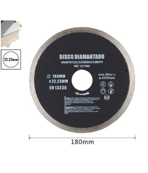 Disco Diamantato Corona Continua 125 - 180 Mm Piastrelle Ceramica Porcellana         