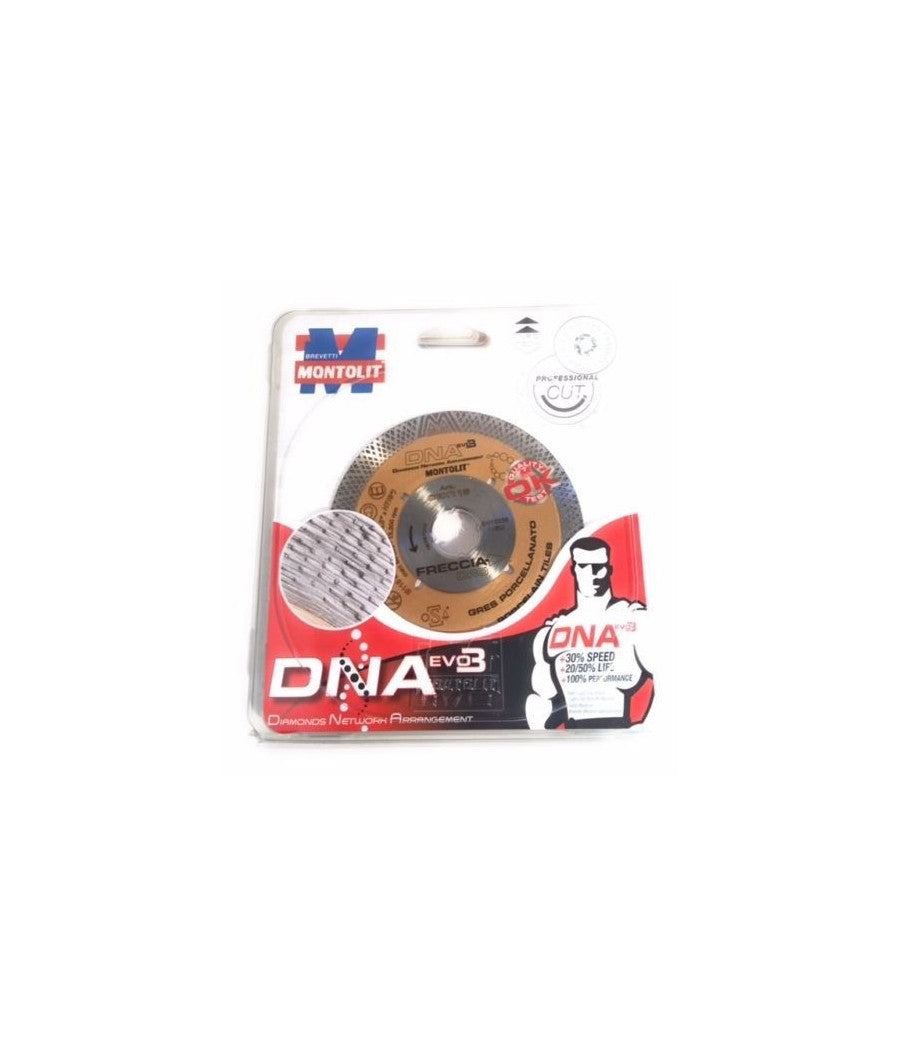 Disco Diamantato Montolit Dna Evo3 Cgx115 Mm.115 Corona Continua Freccia Oro 802         