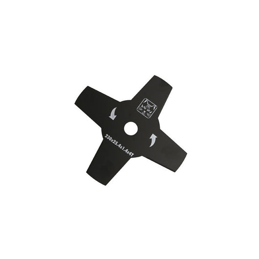 Disco Greencat per decespugliatore 4 denti Ø230 mm – Acciaio al carbonio per erba alta
