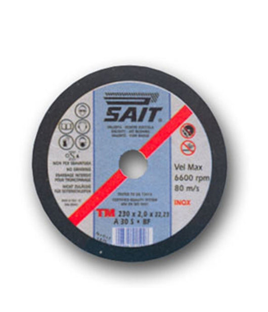Disco Mola Per Taglio Ferro Metallo Smerigliatrice 115 X 1 X 22 Inox Sait         