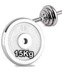 Disco Olimpico In Acciaio Piastra Pesi Per Bilanciere Manubri Da 15kg Foro 30mm         