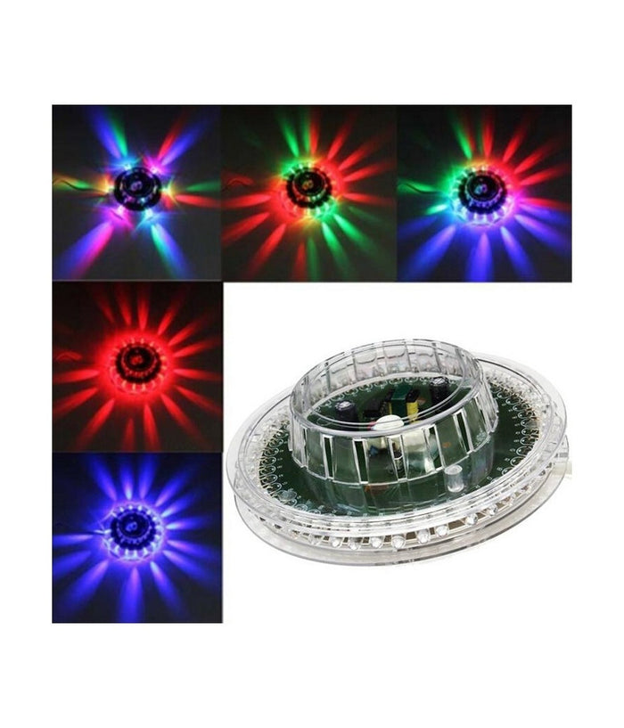 Disco Parete Fiore Sunflower Led Luce Rgb Discoteca Voce Flashing 6-8w Party         