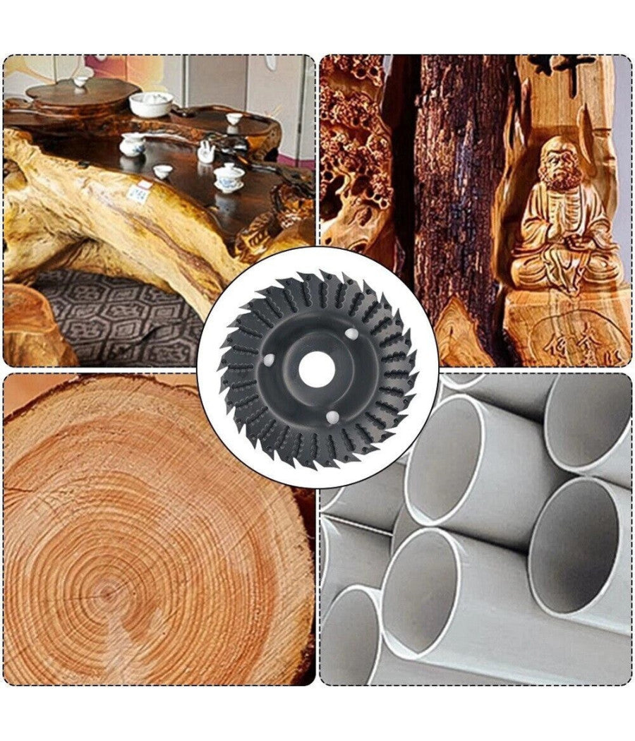 Disco Per Smerigliatrice Angolare Raspa Levigatura Intaglio Legno 125 Mm 66016         