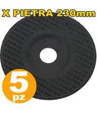 Disco Smerigliatrice Flex 230 Millimetri Per Pietra Set Da 5 Pezzi         