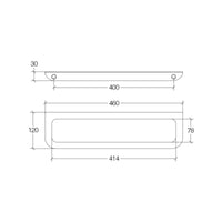 Lineabeta - Porta asciugamani/accessori Roersa L.46 cm in acciaio lucido