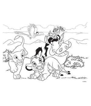 Disney Puzzle Re Leone The Lion King 24 Pezzi Dim 70x50 Cm Maxi Puzzle 2 In 1         