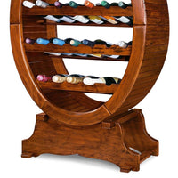 Porta bottiglie in legno(contiene 24 bottiglie)misure l.79 p.31 h.123 (1211) - Mobili 2G