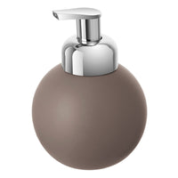 Dispenser ceramica tortora portasapone per arredo bagno Oslo