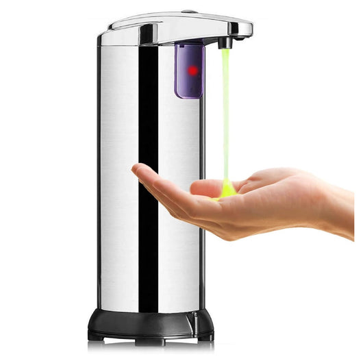 Trade Shop - Dispenser Di Sapone Liquido Automatico Con Sensore Erogatore Sapone Mani Bagno 59385 -