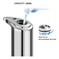 Trade Shop - Dispenser Di Sapone Liquido Automatico Con Sensore Erogatore Sapone Mani Bagno 59385 -