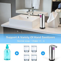 Trade Shop - Dispenser Di Sapone Liquido Automatico Con Sensore Erogatore Sapone Mani Bagno 59385 -