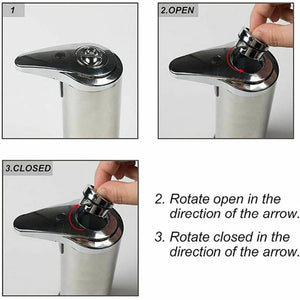 Trade Shop - Dispenser Di Sapone Liquido Automatico Con Sensore Erogatore Sapone Mani Bagno 59385 -