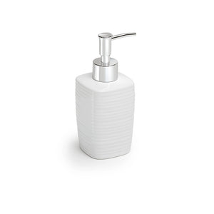 Dispenser dosasapone Gedy in ceramica bianca | Kelly