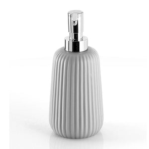 Dispenser dosasapone Gedy in ceramica grigia | Marika