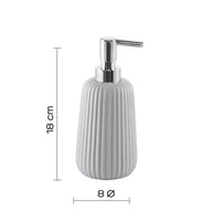 Dispenser dosasapone Gedy in ceramica grigia | Marika