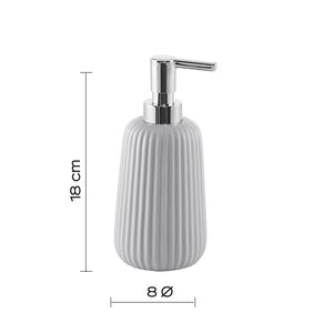 Dispenser dosasapone Gedy in ceramica grigia | Marika