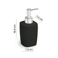 Dispenser dosasapone Gedy in ceramica nera | Kelly