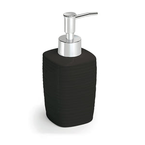 Dispenser dosasapone Gedy in ceramica nera | Kelly