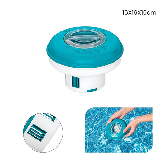 Trade Shop - Dispenser Dosatore Per Cloro Galleggiante Da 16.5cm Trattamento Acqua Piscina 58769 -