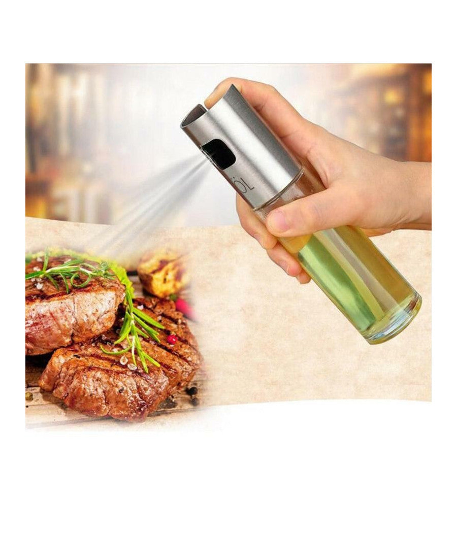 Dispenser Dosatore Spray Per Olio Aceto Da Cucina Oliera Alimenti Cibo 100ml         