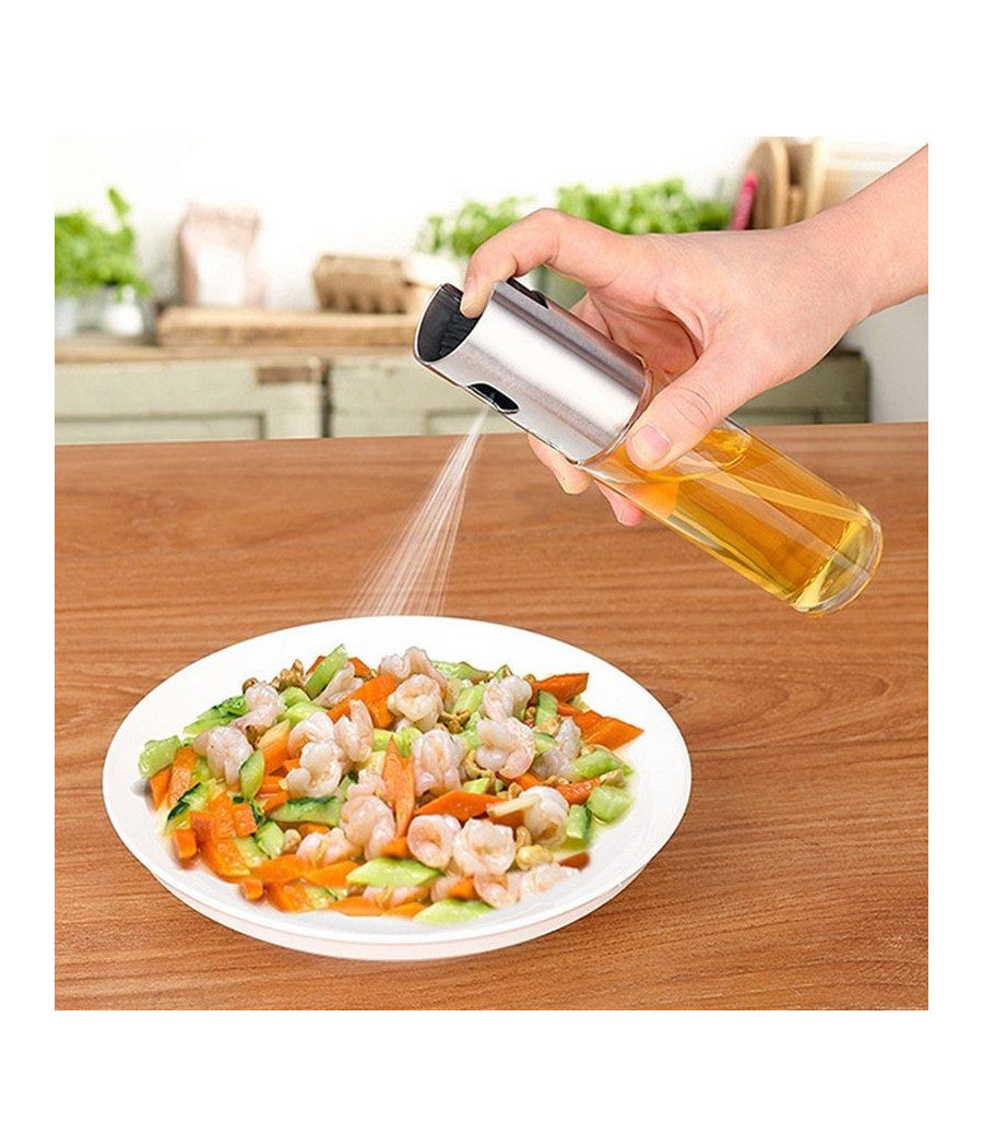Dispenser Dosatore Spray Per Olio Aceto Da Cucina Oliera Alimenti Cibo 225ml         