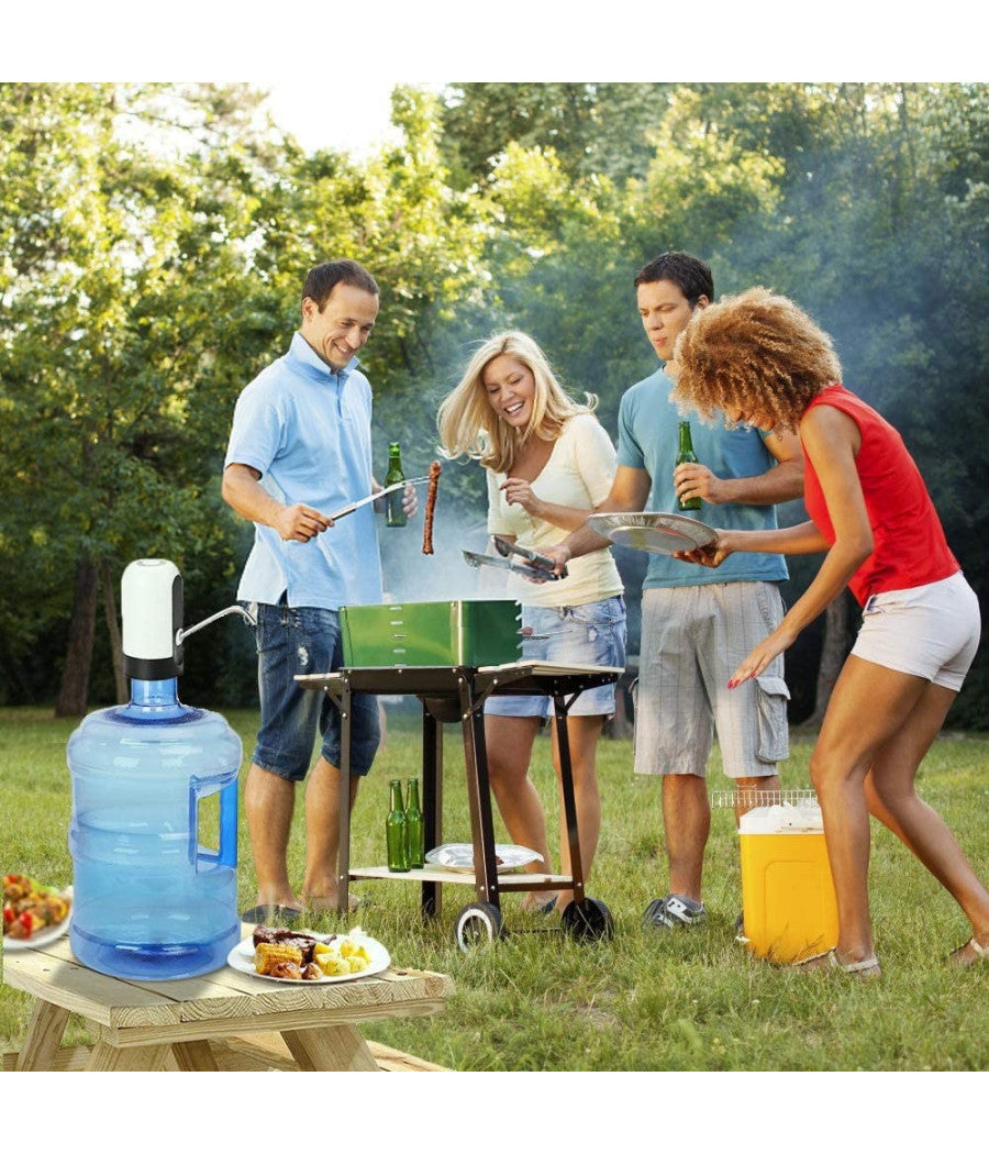 Dispenser Erogatore D'acqua Rubinetto Elettrico Per Boccioni Ricaricabile Usb         