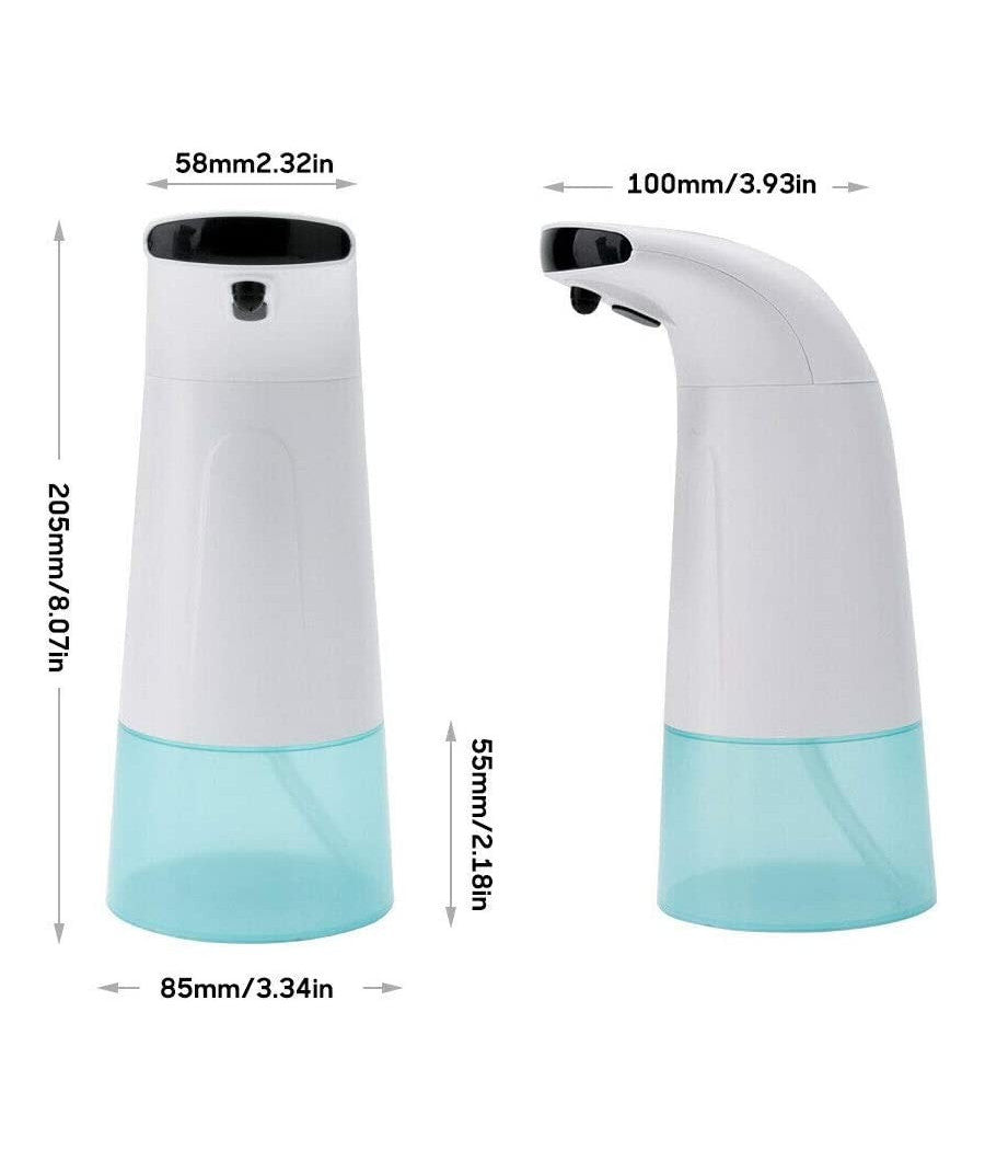 Dispenser Erogatore Dosatore Sapone Automatico Infrarossi Con Fotocellula 280ml         