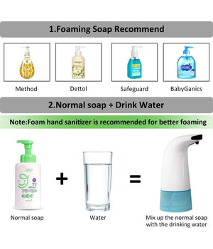 Dispenser Erogatore Dosatore Sapone Automatico Infrarossi Con Fotocellula 280ml         