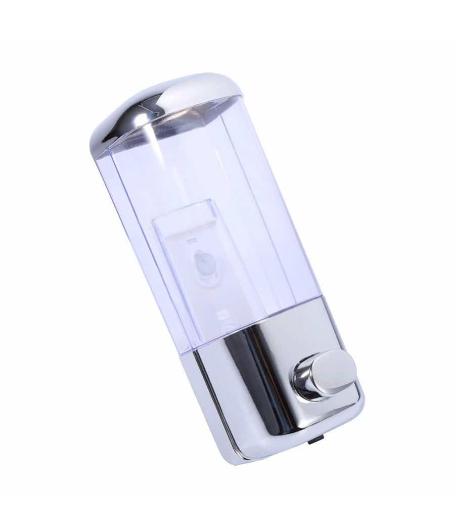 Dispenser Erogatore Per Sapone Liquido 500 Ml Muro Dosatore A Parete Bagno         