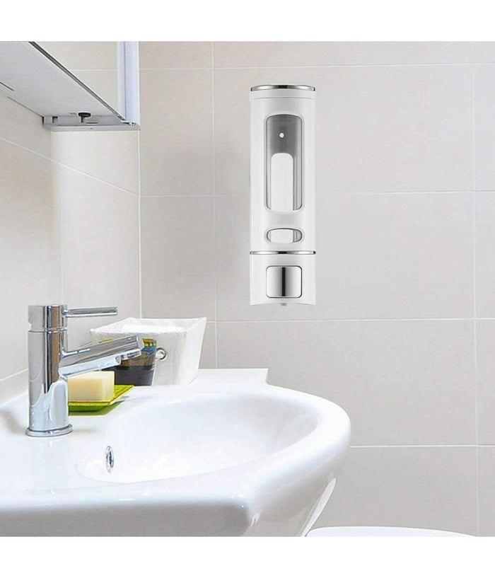 Dispenser Erogatore Porta Sapone Manuale Dosatore Professionale A Muro 400ml         