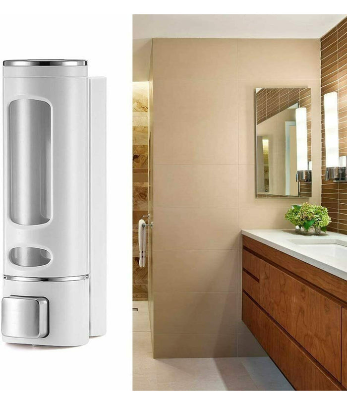 Dispenser Erogatore Porta Sapone Manuale Dosatore Professionale A Muro 400ml         