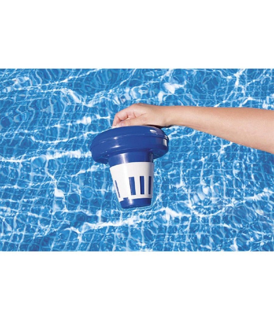 Dispenser Galleggiante Cloro Medio 16,5 Cm Per Pastiglie Dm 7,5 Cm Piscine 58071         