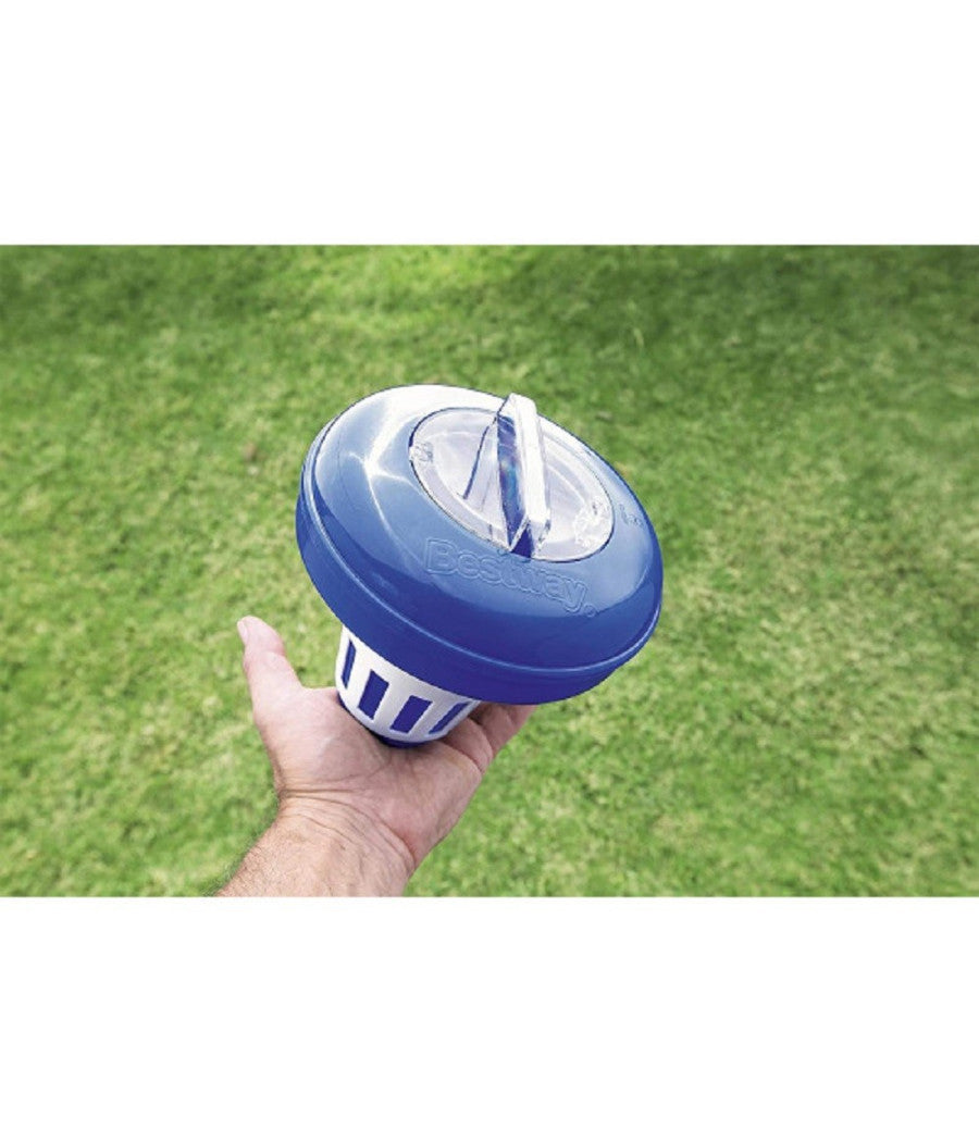 Dispenser Galleggiante Cloro Medio 16,5 Cm Per Pastiglie Dm 7,5 Cm Piscine 58071         