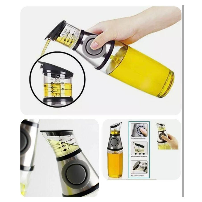Dispenser Misuratore Olio Aceto Contenitore Porta Olio Tavola Misura E Premi
