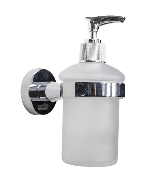 Dispenser Per Sapone Liquido A Muro Parete In Acciaio E Vetro Fissaggio Con Viti         