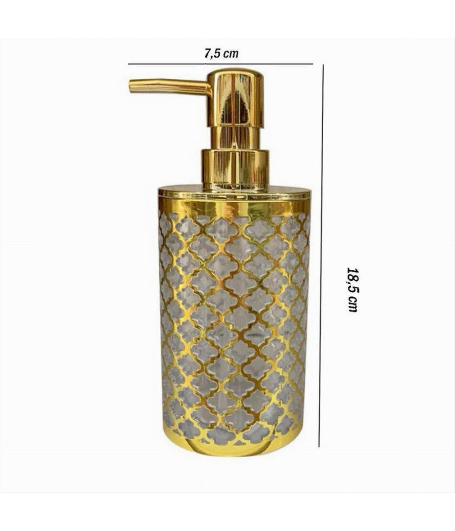 Dispenser Per Sapone Liquido Accessorio Bagno Oro Stile Barocco Dosatore 59103         