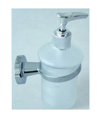 Dispenser Per Sapone Liquido Acciaio Vetro Fissaggio A Parete Portasapone 52437a         
