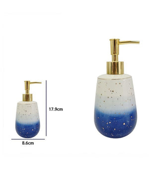 Dispenser Per Sapone Liquido Bianco Blu Lavandino Accessori Arredo Bagno 79966         